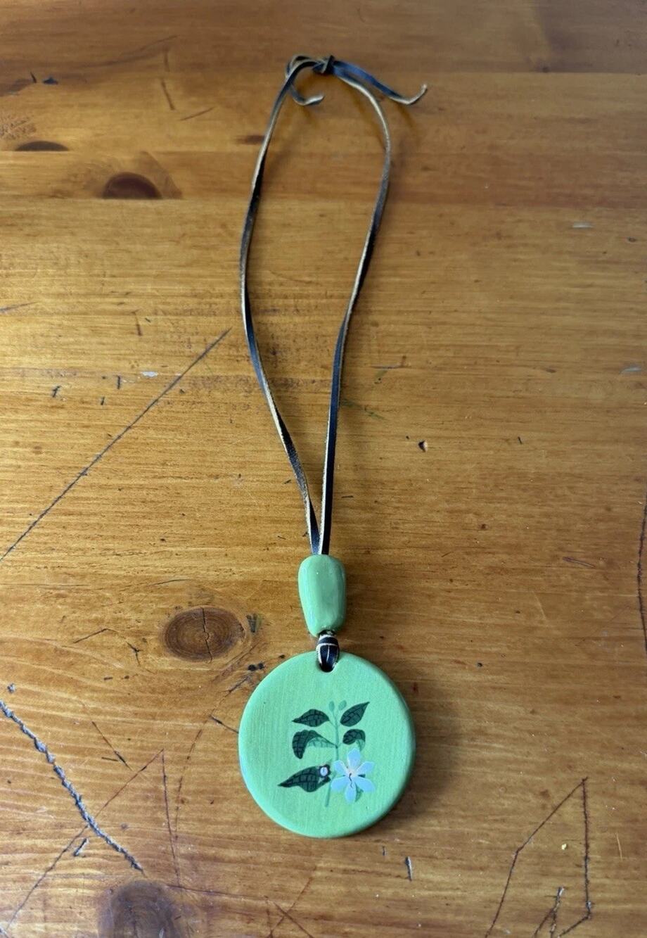 San Miguel Costa Rica Necklace Handmade Souvenir Boho Pendant Travel Bohemian